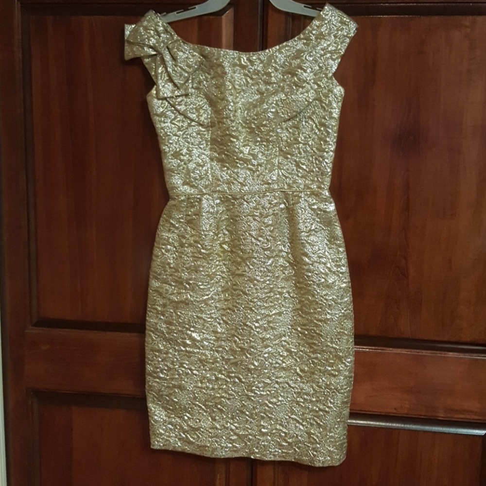STUNNING GOLD 60s Cocktail dress